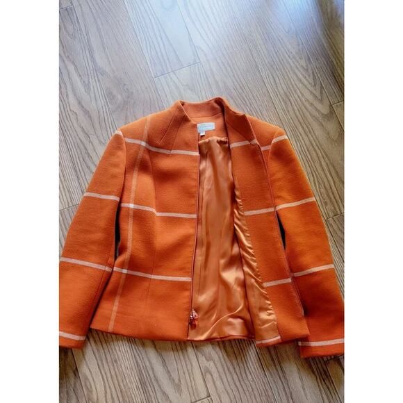 Vintage Orange Earl Rutenberg ladies blazer Sz XS USA Runs Big - Picture 6 of 6